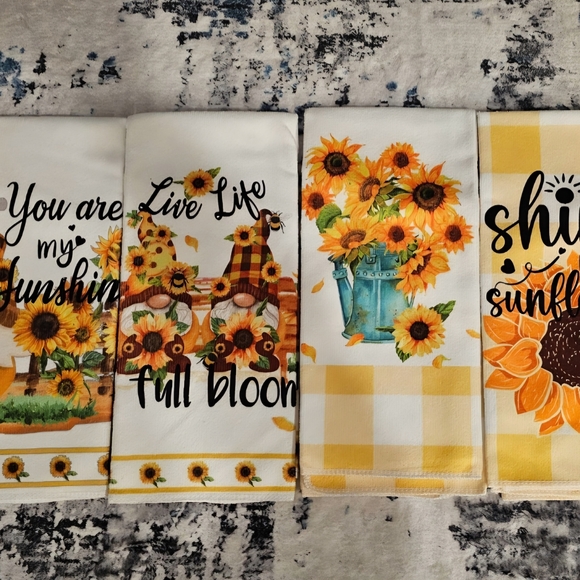 Sunflower Themed Kitchen Towels - Picture 8 of 12